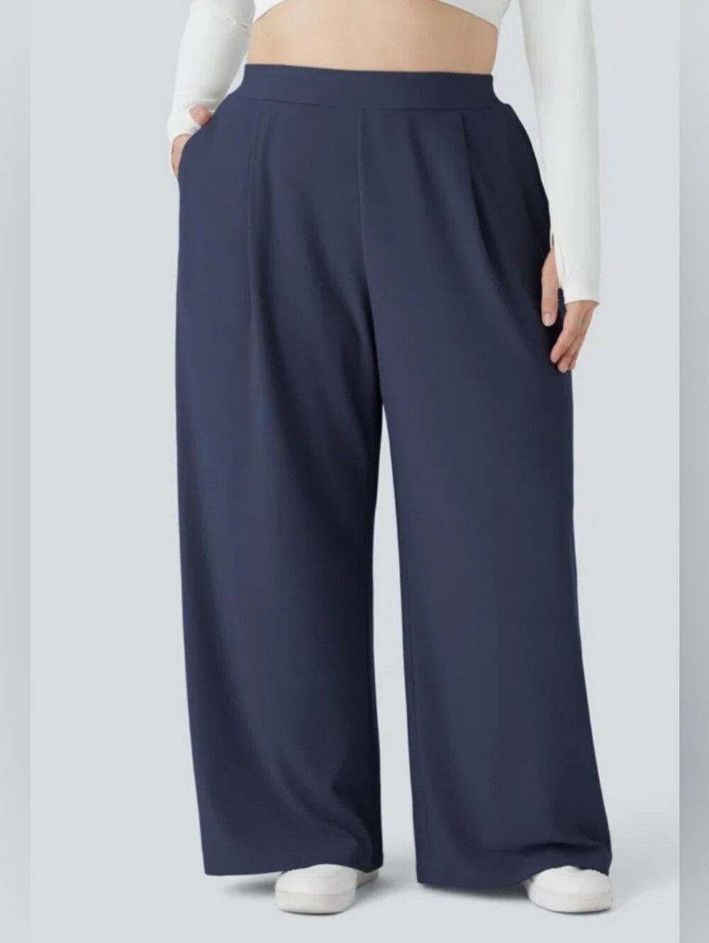 NWT Halara Flex MicroWaffle High Waist Wide Leg Pants 3X